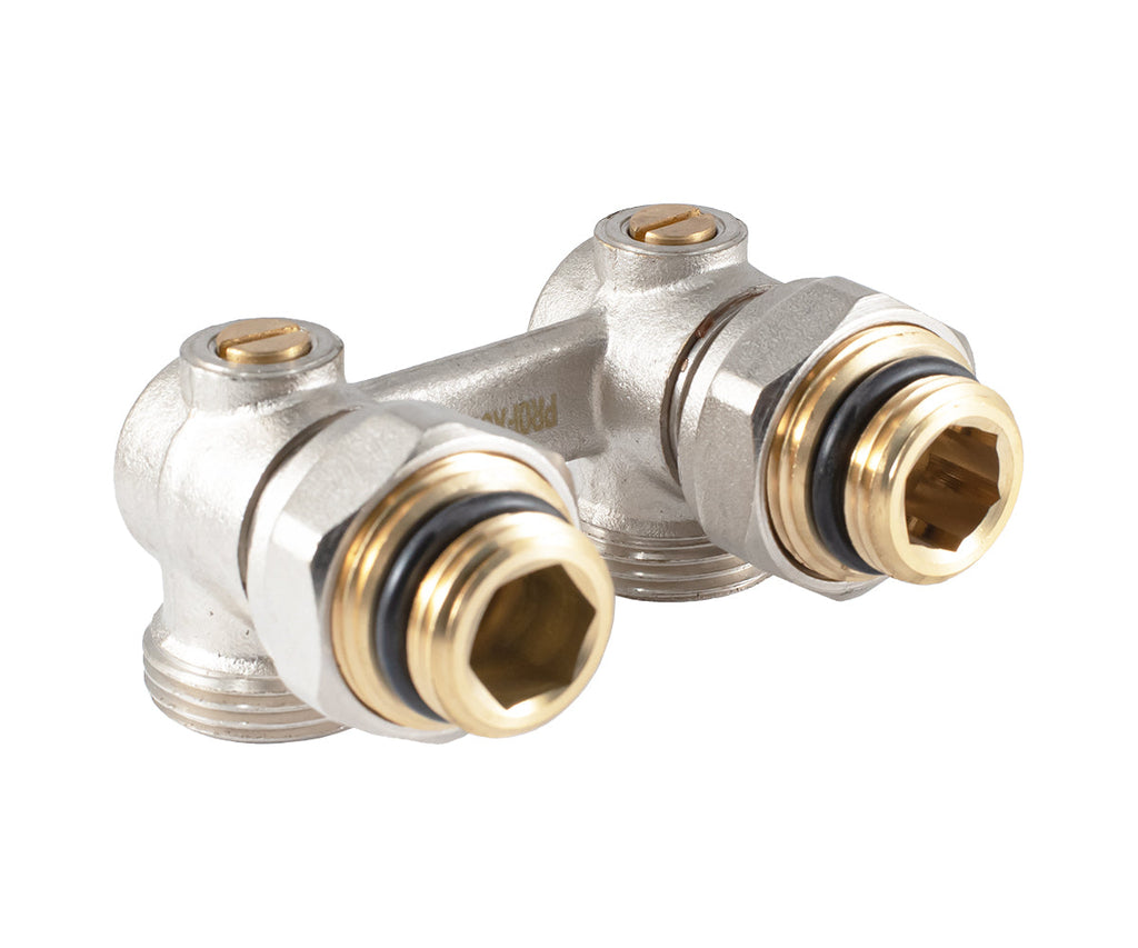 Angled radiator connection unit with ball valve — PF RVA 613, view 7