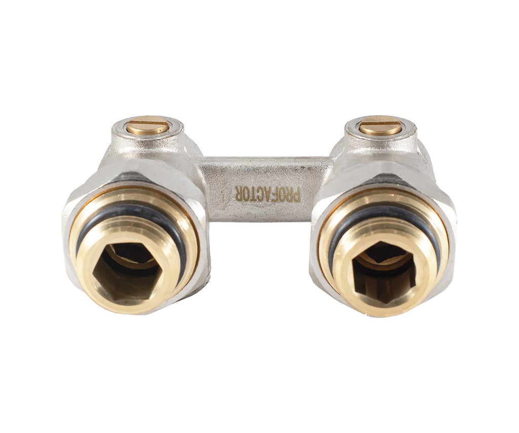 Angled radiator connection unit with ball valve — PF RVA 613, view 8