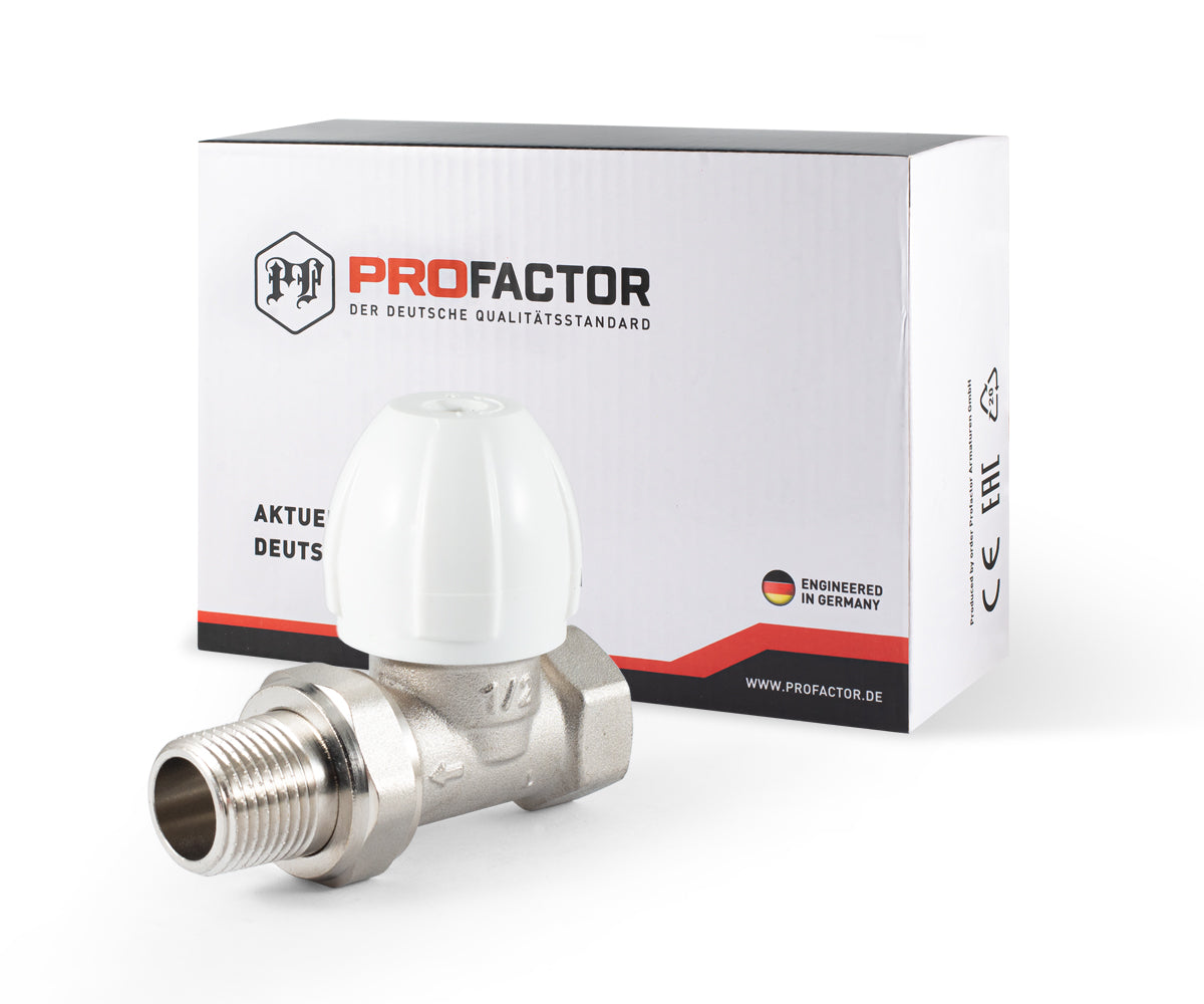 Radiator regulating valve, straight, seat-type shut-off — view 8