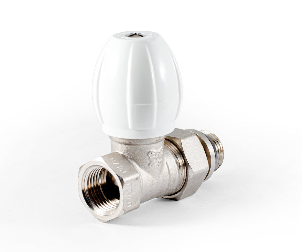 Radiator regulating valve, straight, cone-type shut-off, with union O-ring seal — view 4