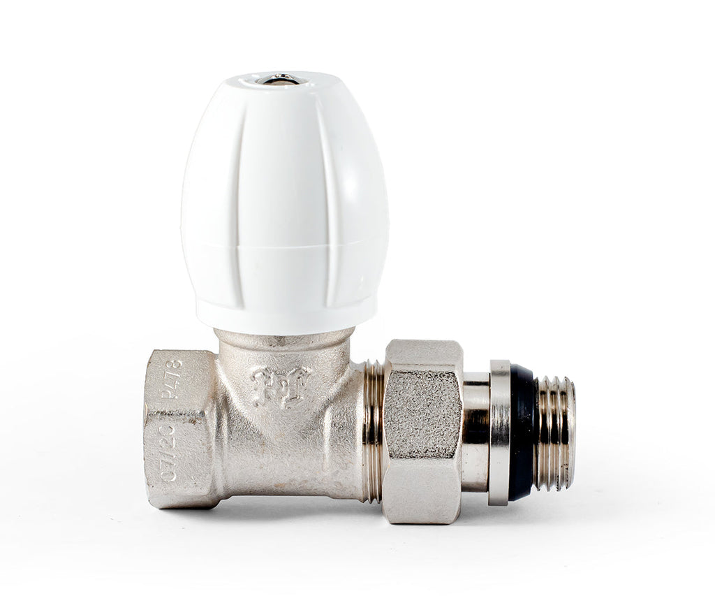 Radiator regulating valve, straight, cone-type shut-off, with union O-ring seal — view 5