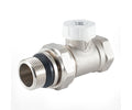 Radiator lockshield valve, straight, cone-type shut-off, with union O-ring seal — PF RVS 377UR, view 1