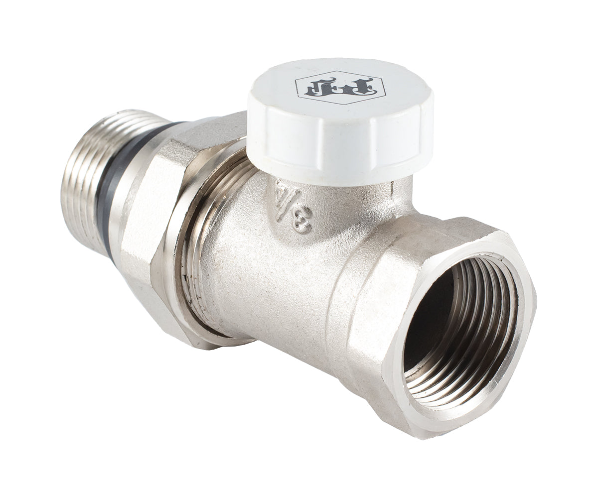 Radiator lockshield valve, straight, cone-type shut-off, with union O-ring seal — PF RVS 377UR, view 3