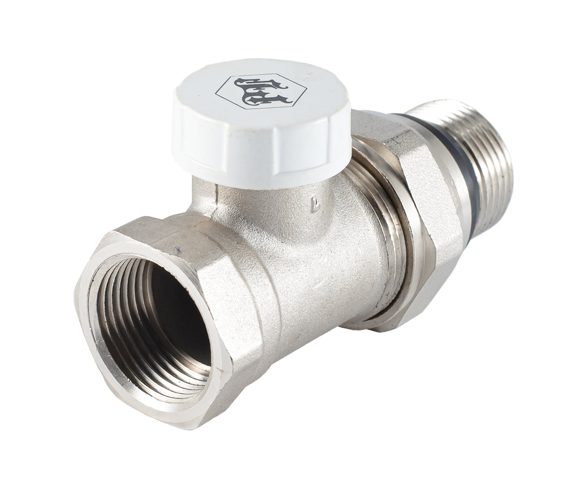 Radiator lockshield valve, straight, cone-type shut-off, with union O-ring seal — PF RVS 377UR, view 5