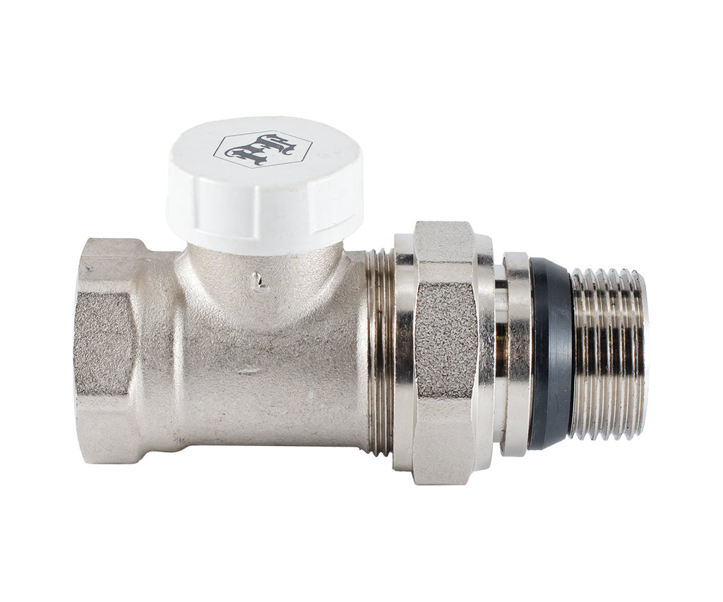 Radiator lockshield valve, straight, cone-type shut-off, with union O-ring seal — PF RVS 377UR, view 6