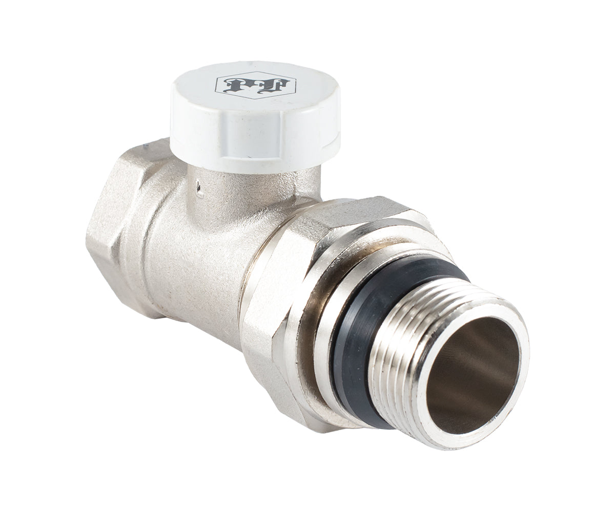 Radiator lockshield valve, straight, cone-type shut-off, with union O-ring seal — PF RVS 377UR, view 7