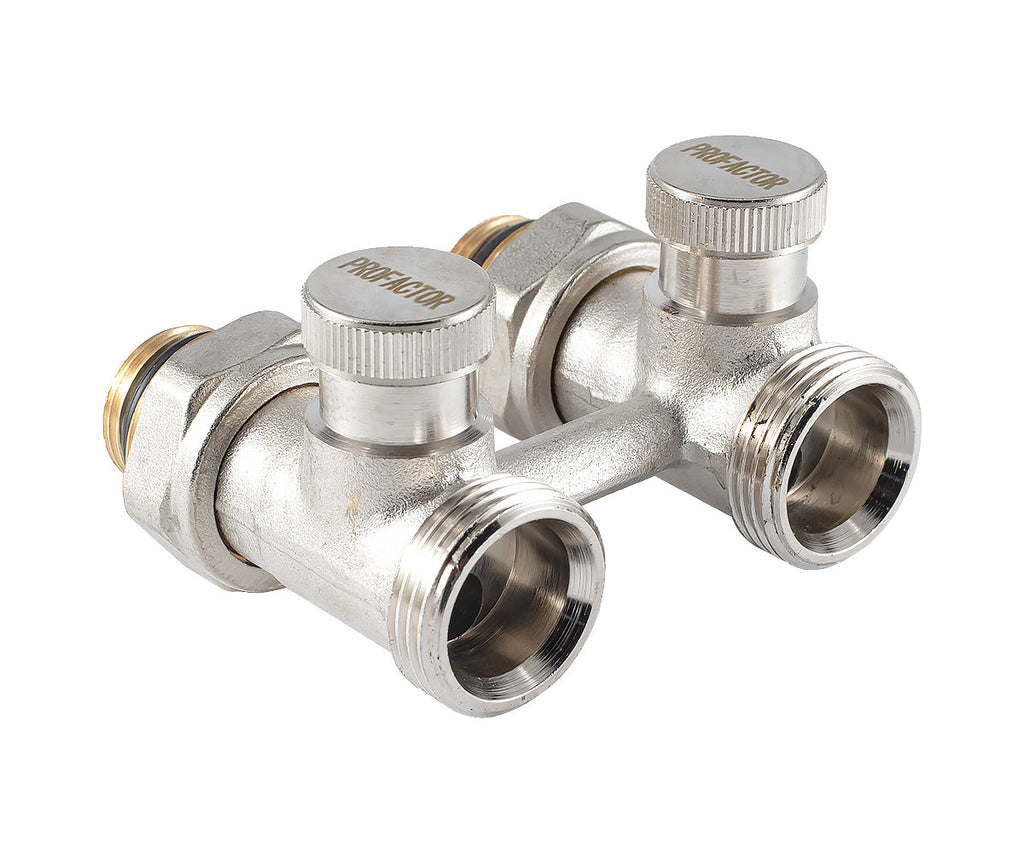 Straight radiator connection unit with seat valve — PF RVS 610, view 3