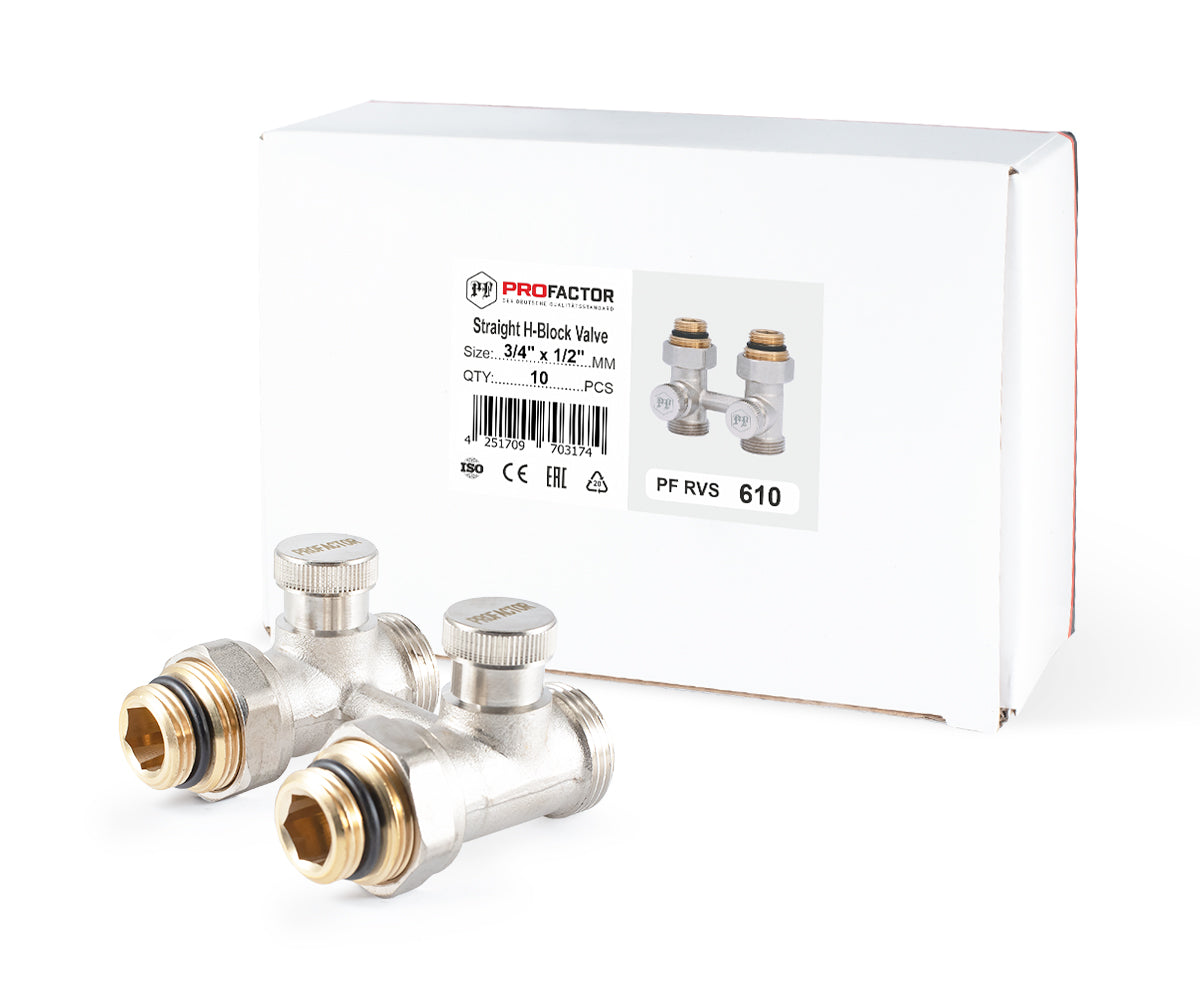 Straight radiator connection unit with seat valve — PF RVS 610, view 9