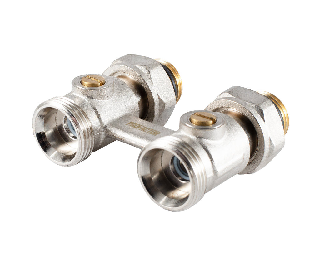 Straight radiator connection unit with ball valve — PF RVS 612, view 5