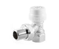 Angled thermostatic radiator valve — view 1