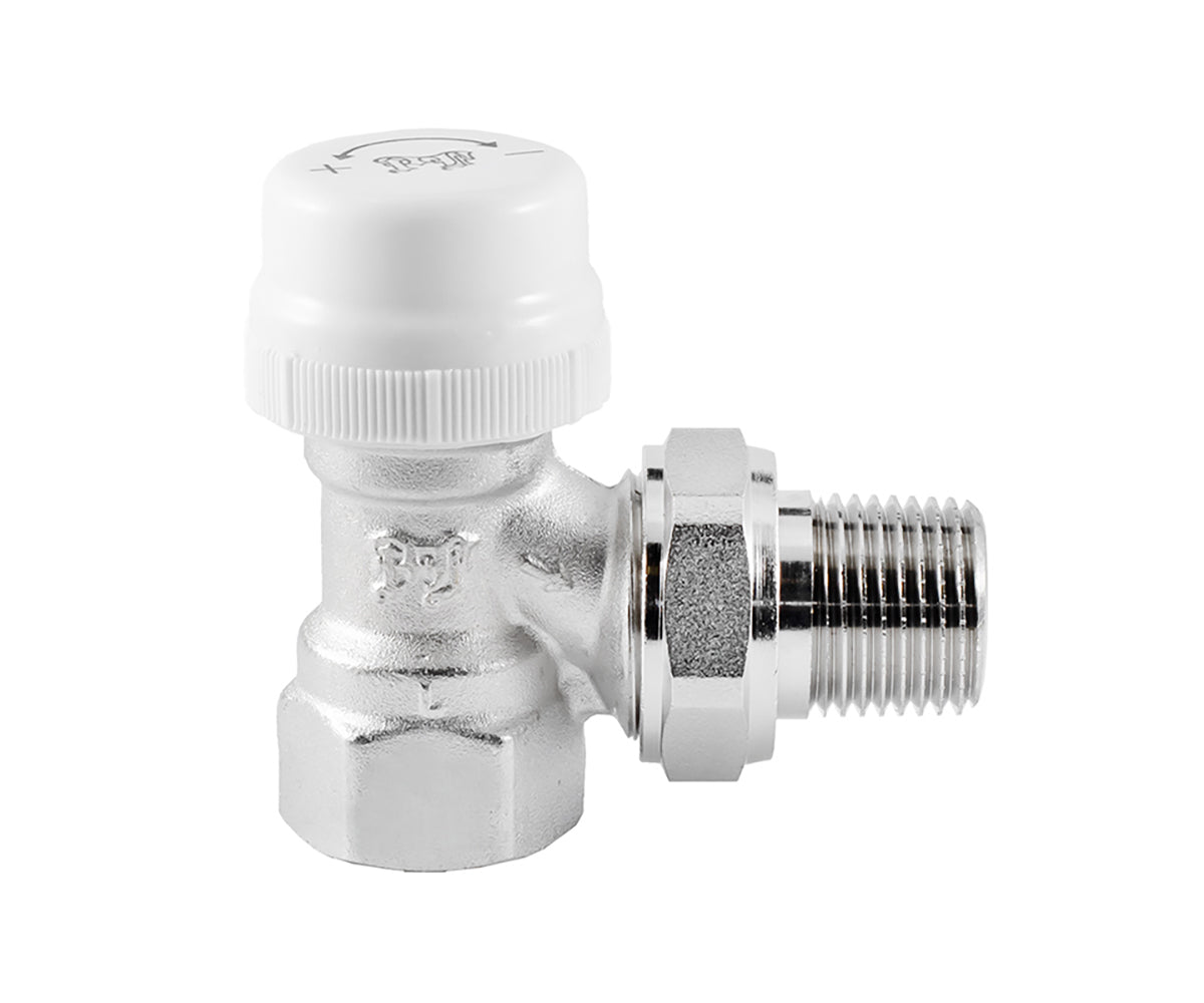 Angled thermostatic radiator valve — view 5