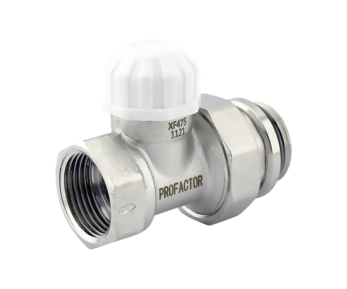 Straight thermostatic valve with O-ring on union connection — PF RVT 855, ракурс 4