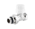 Straight thermostatic radiator valve with presetting and O-ring seal at tailpiece — view 1