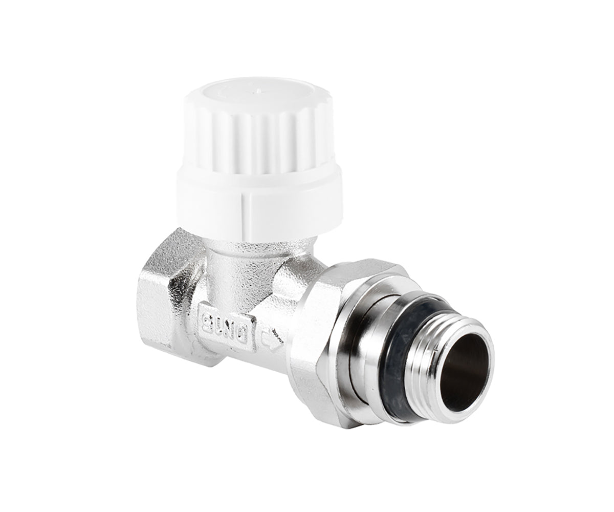 Straight thermostatic radiator valve with presetting and O-ring seal at tailpiece — view 6