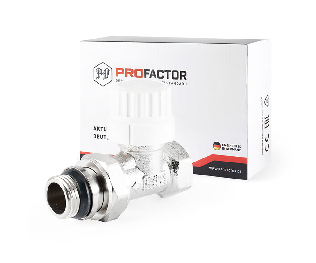 Straight thermostatic radiator valve with presetting and O-ring seal at tailpiece — view 8