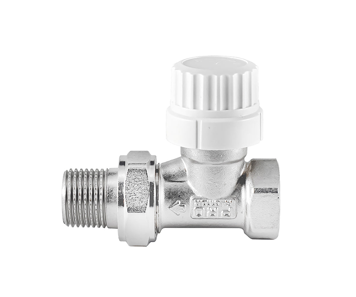 Straight thermostatic radiator valve with presetting — view 2