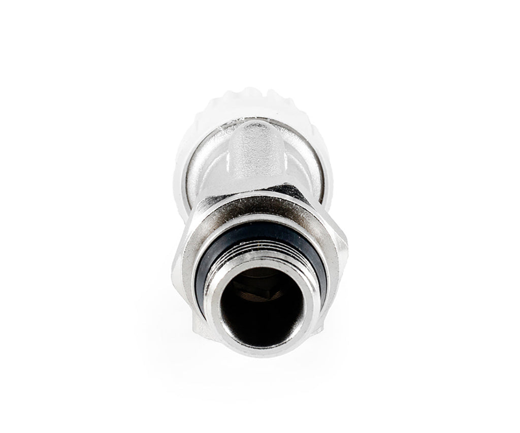 Thermostatic radiator valve with axial operation and O-ring seal at tailpiece — view 7