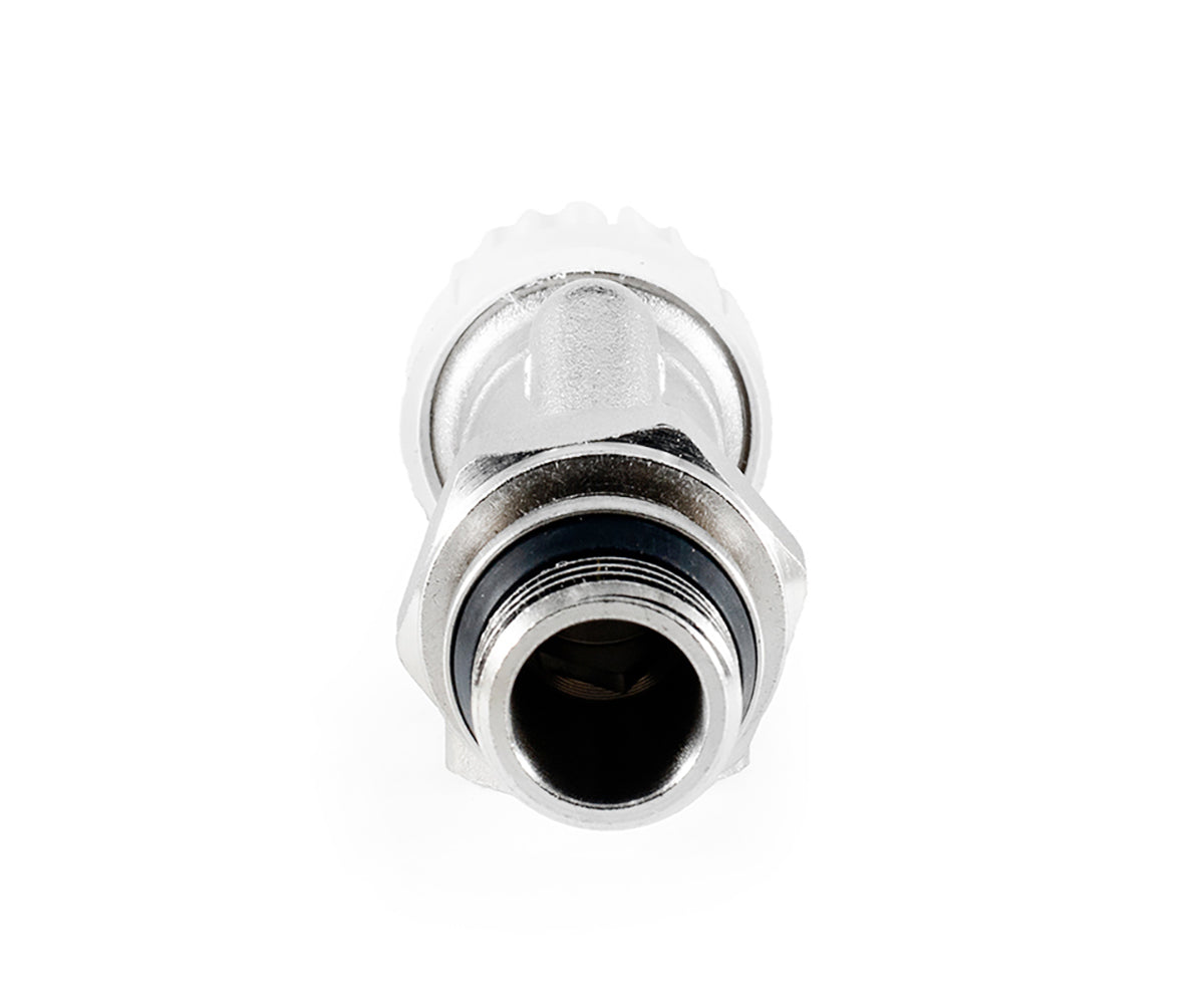 Thermostatic radiator valve with axial operation and O-ring seal at tailpiece — view 7
