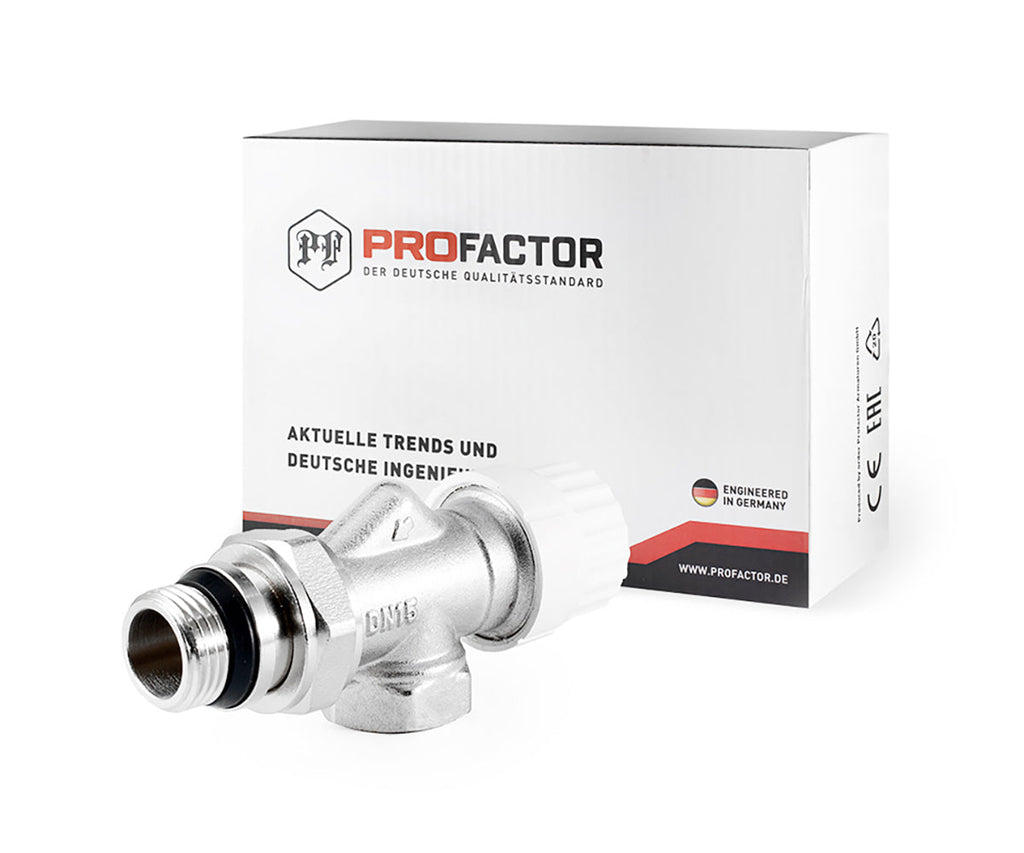 Thermostatic radiator valve with axial operation and O-ring seal at tailpiece — view 8