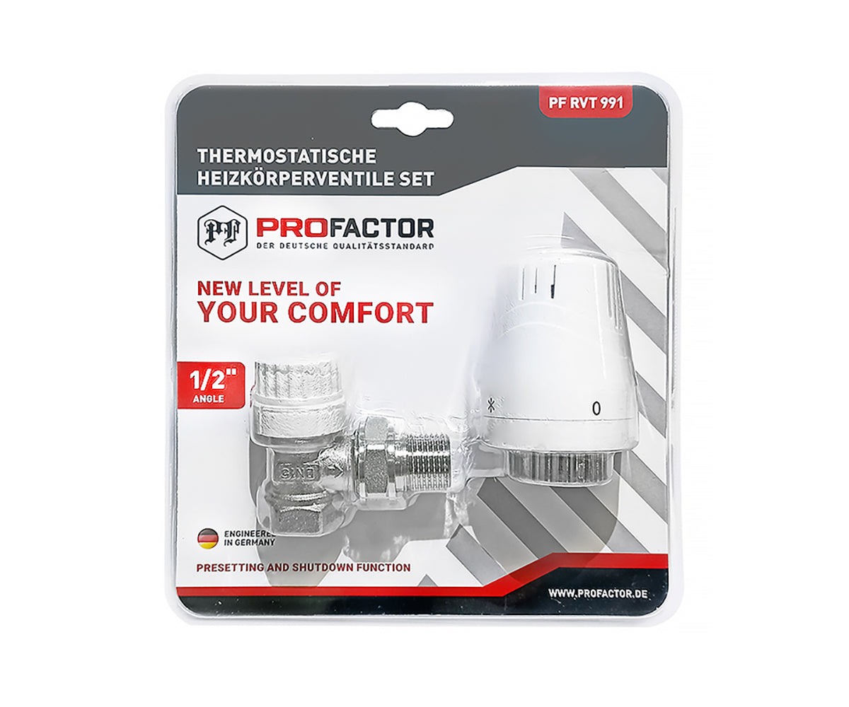 Thermostatic kits for straight and angled radiator connection with presetting — PF RVT 991, view 1