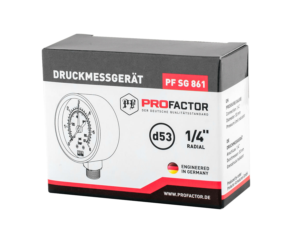 Pressure gauge d 53 mm, radial connection — PF SG 861-6, view 7
