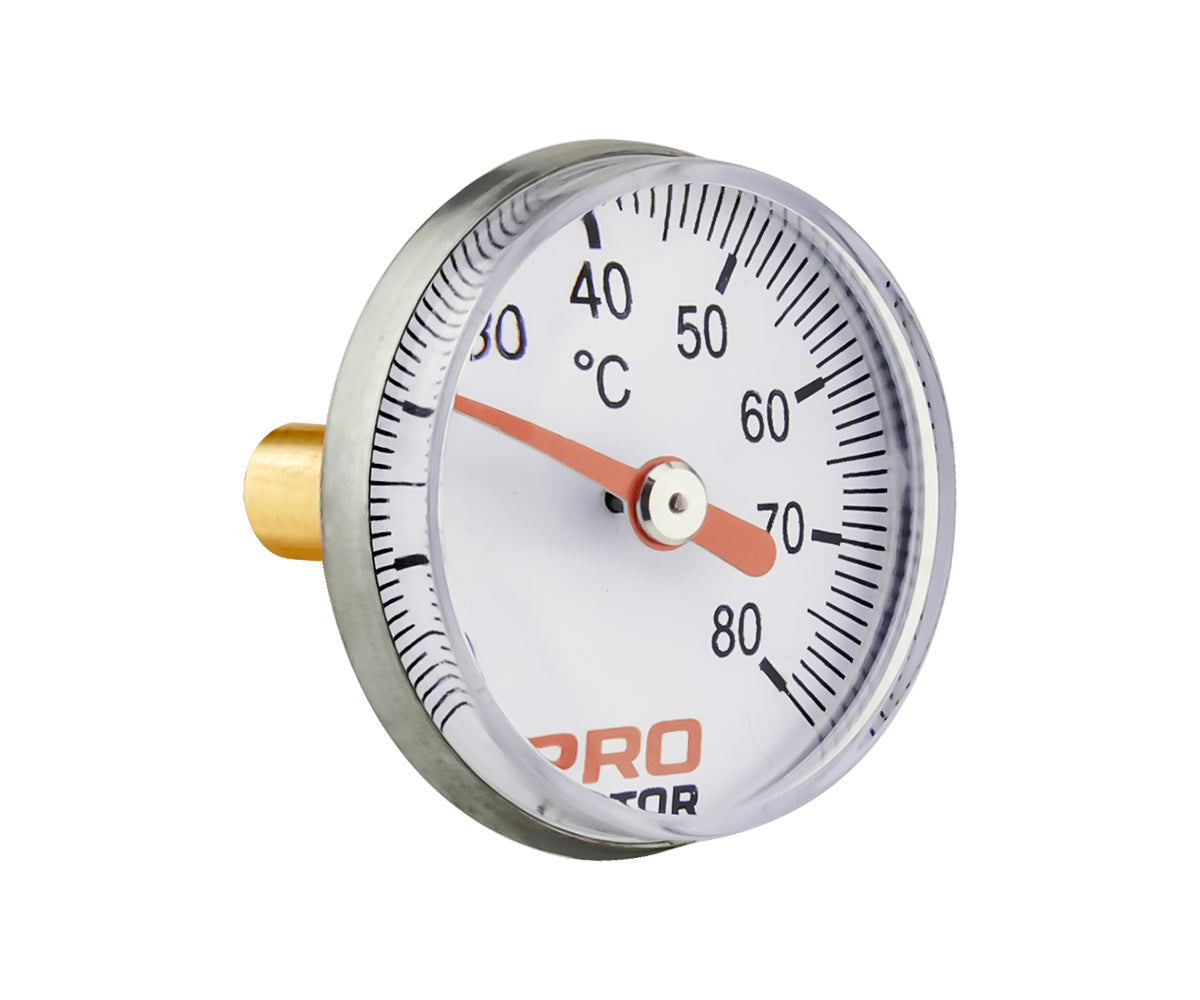 Bimetal thermometer d 40 mm, axial connection — PF_SG_866_1
