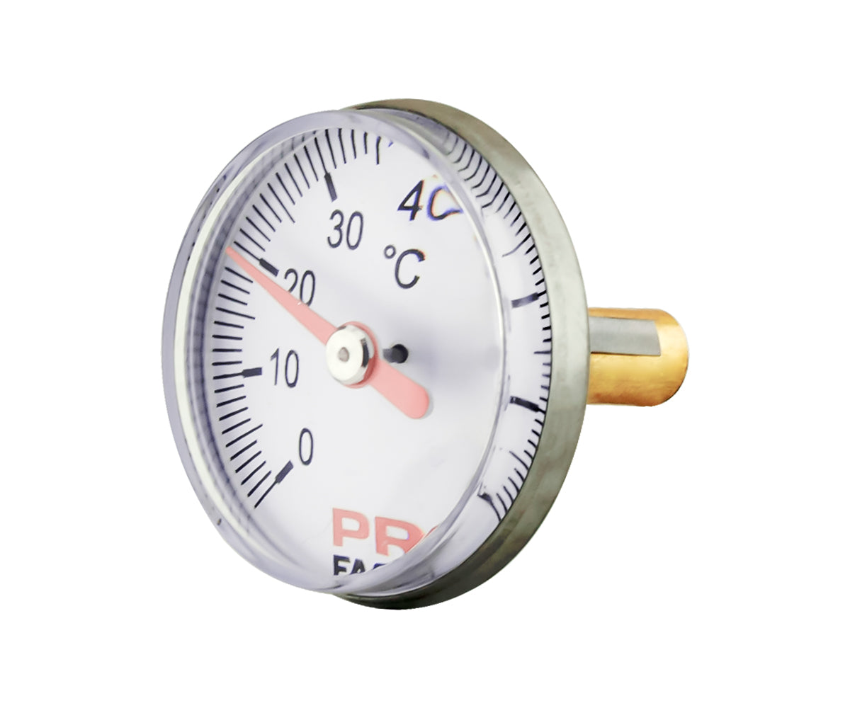 Bimetal thermometer d 40 mm, axial connection — PF_SG_866_3