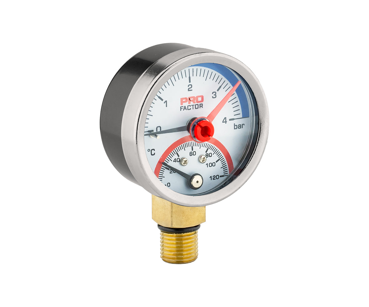 Thermomanometer d 53 mm, radial connection — PF SG 870-4, view 1