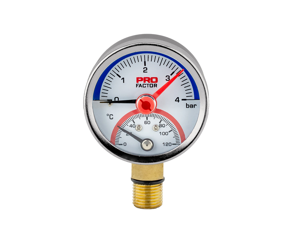 Thermomanometer d 53 mm, radial connection — PF SG 870-4, view 2