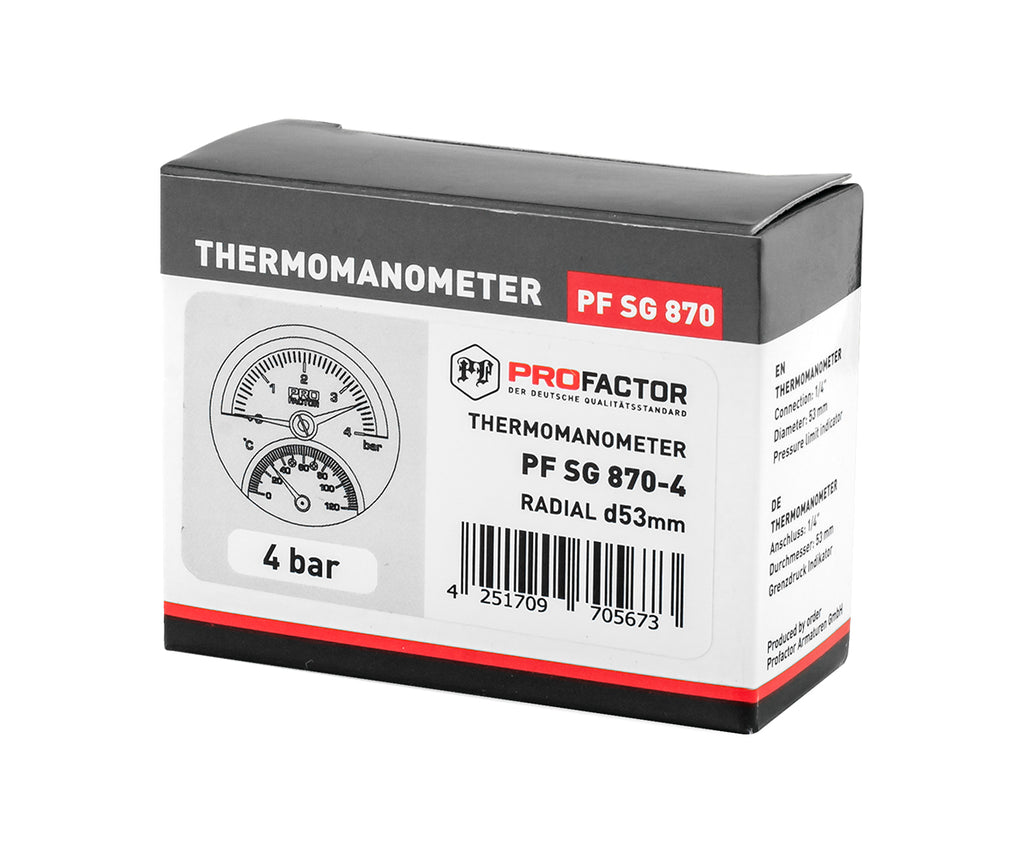 Thermomanometer d 53 mm, radial connection — PF SG 870-4, view 7