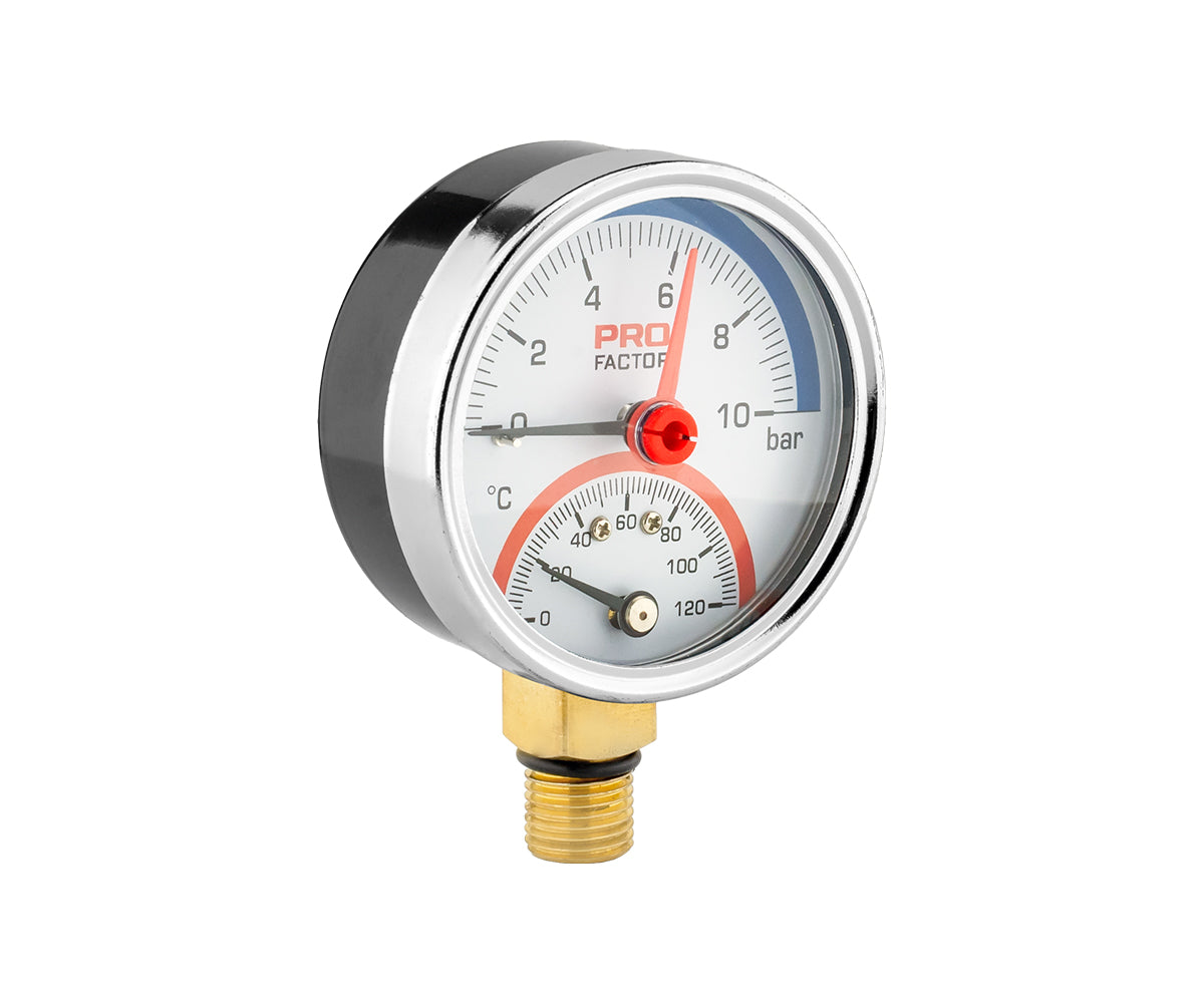 Thermomanometer d 63 mm, radial connection — PF_SG_872-10_1