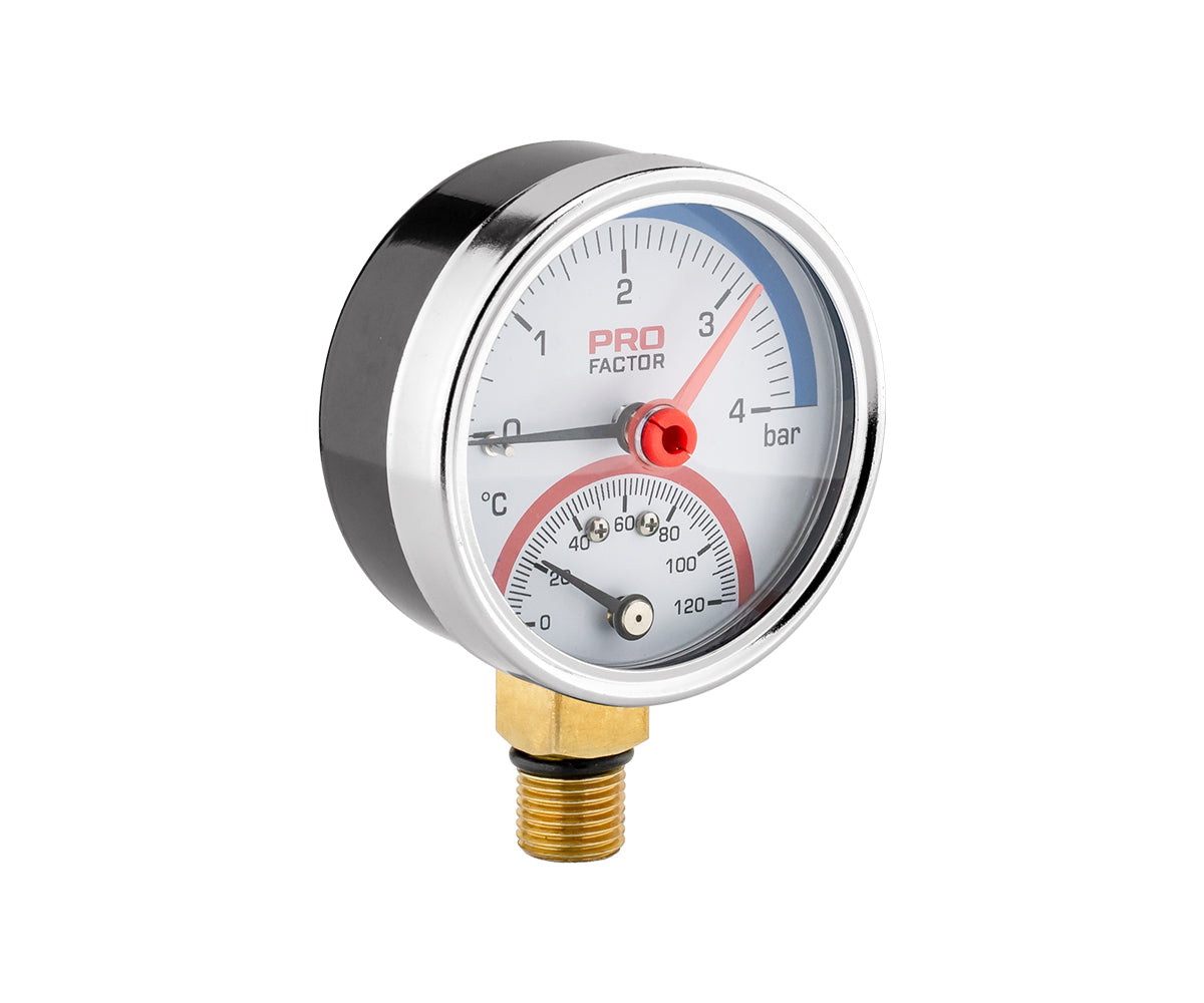 Thermomanometer d 63 mm, radial connection — PF SG 872-4, view 1