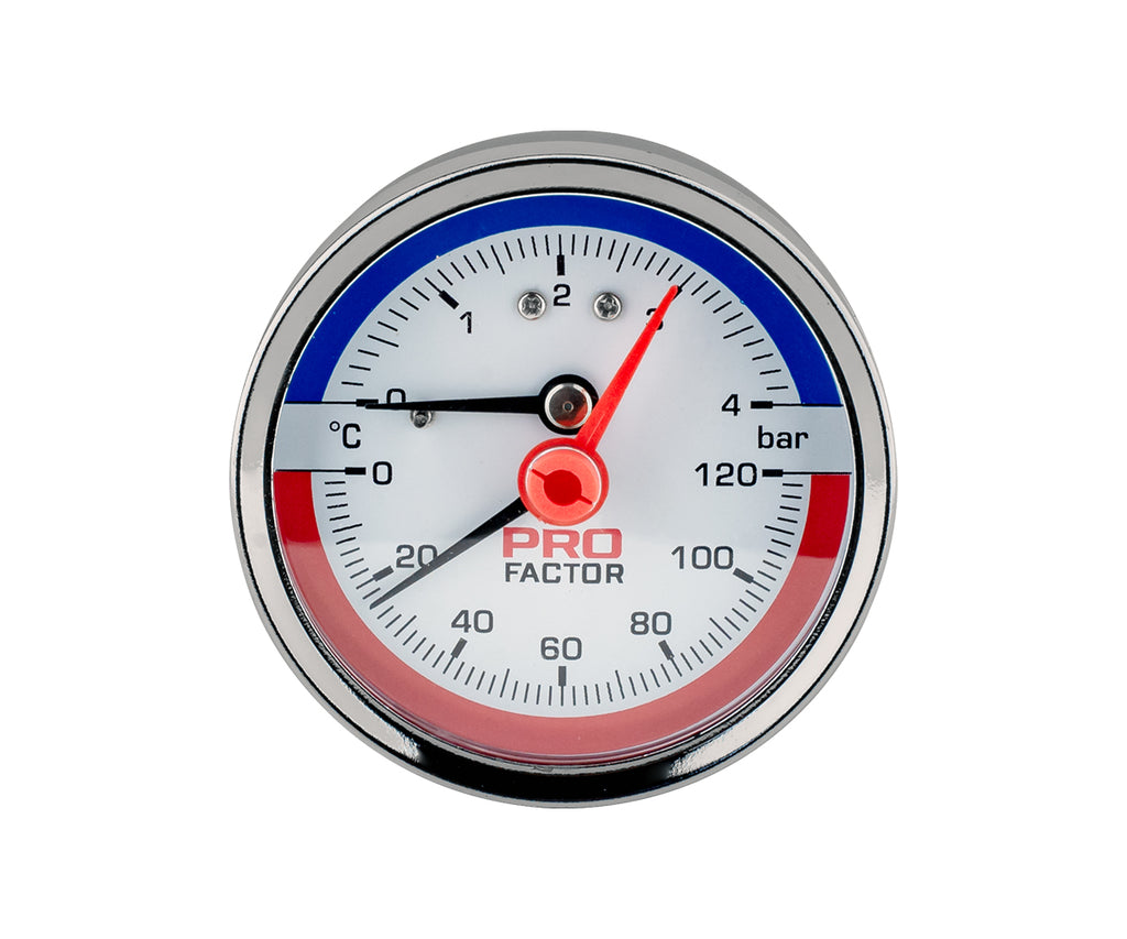 Thermomanometer d 63 mm, axial connection — PF SG 873-4, view 2