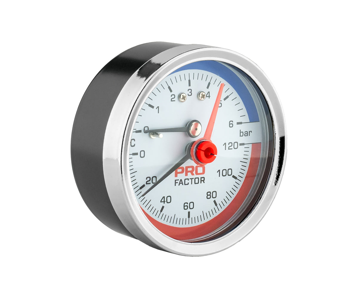 Thermomanometer d 63 mm, axial connection — PF SG 873-6, view 1