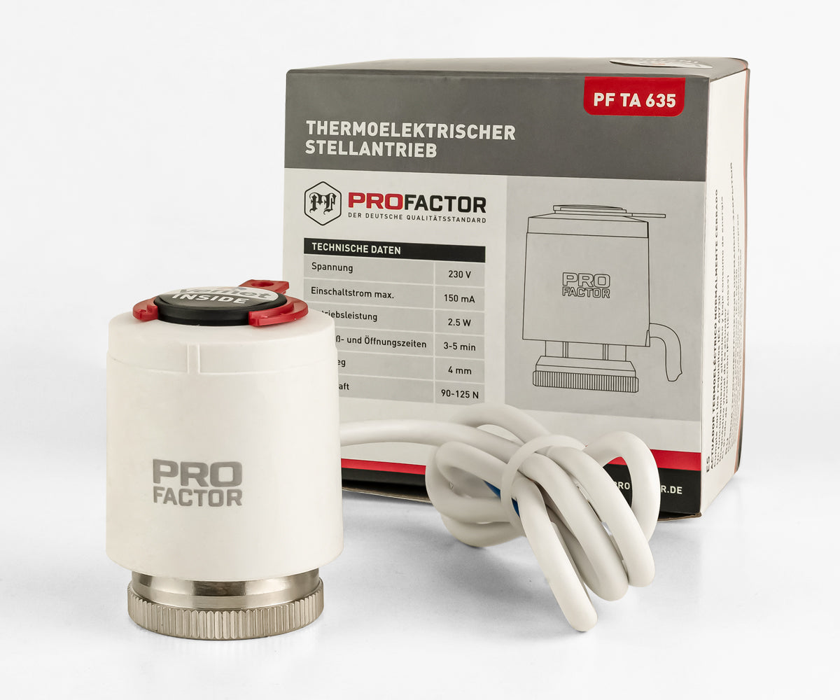 Thermoelectric actuator, normally closed, diagnosable — PF_TA_635_4