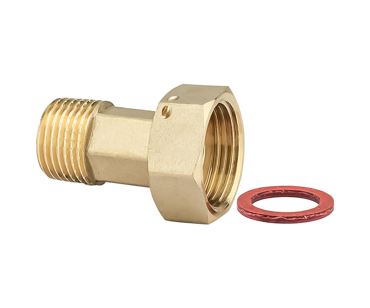Connector for water meter with gasket — view 2