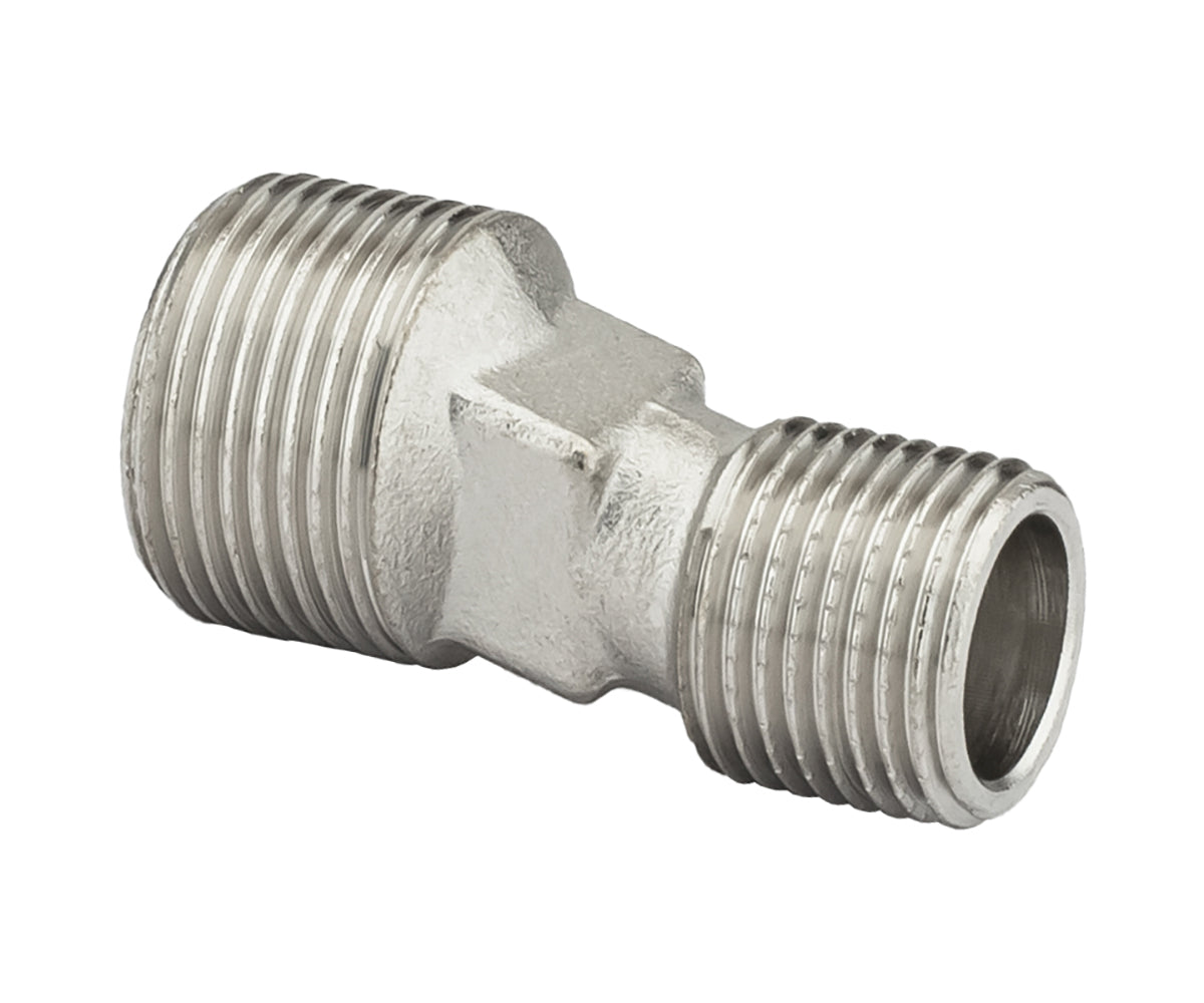 Eccentric connector with escutcheon (chrome) for mixer — view 1