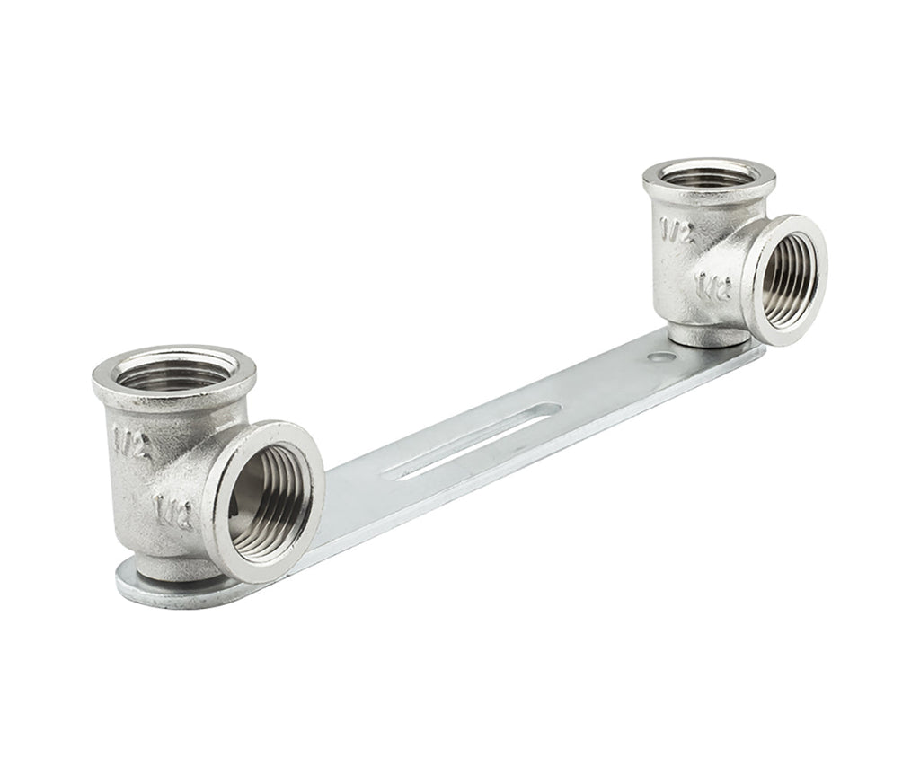 Mounting bracket with F/F elbows for mixer — view 1
