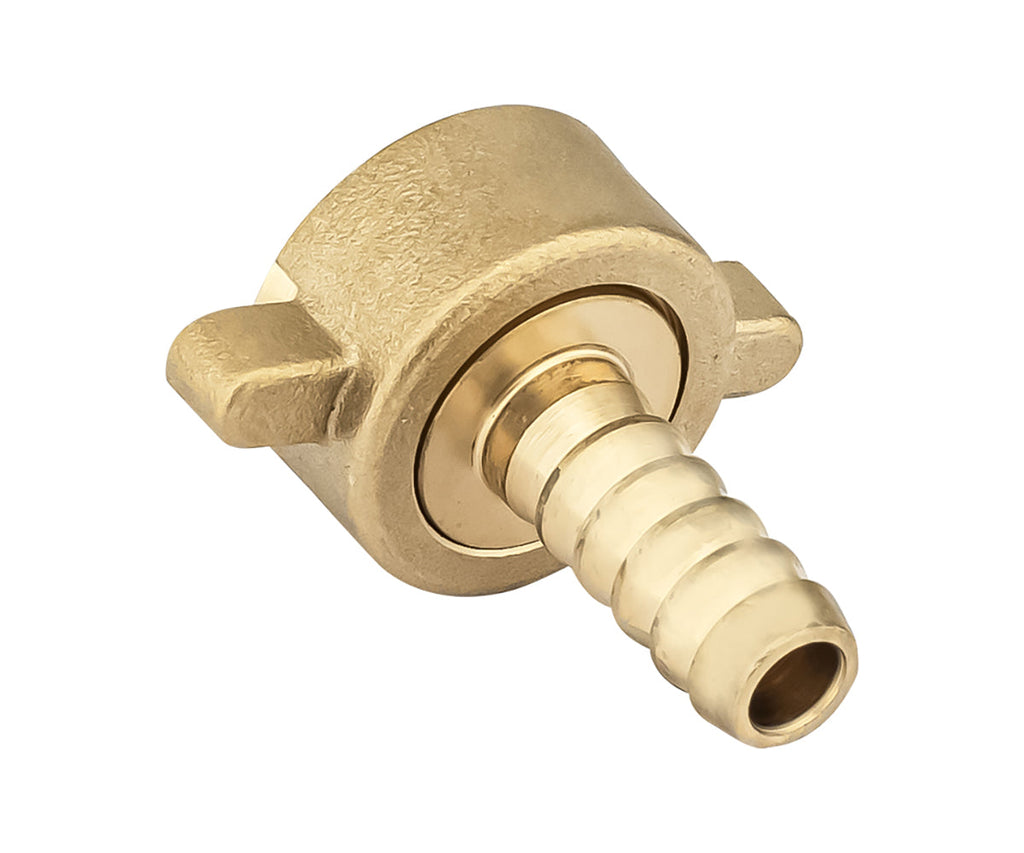 Hose tail with union nut and gasket — view 3
