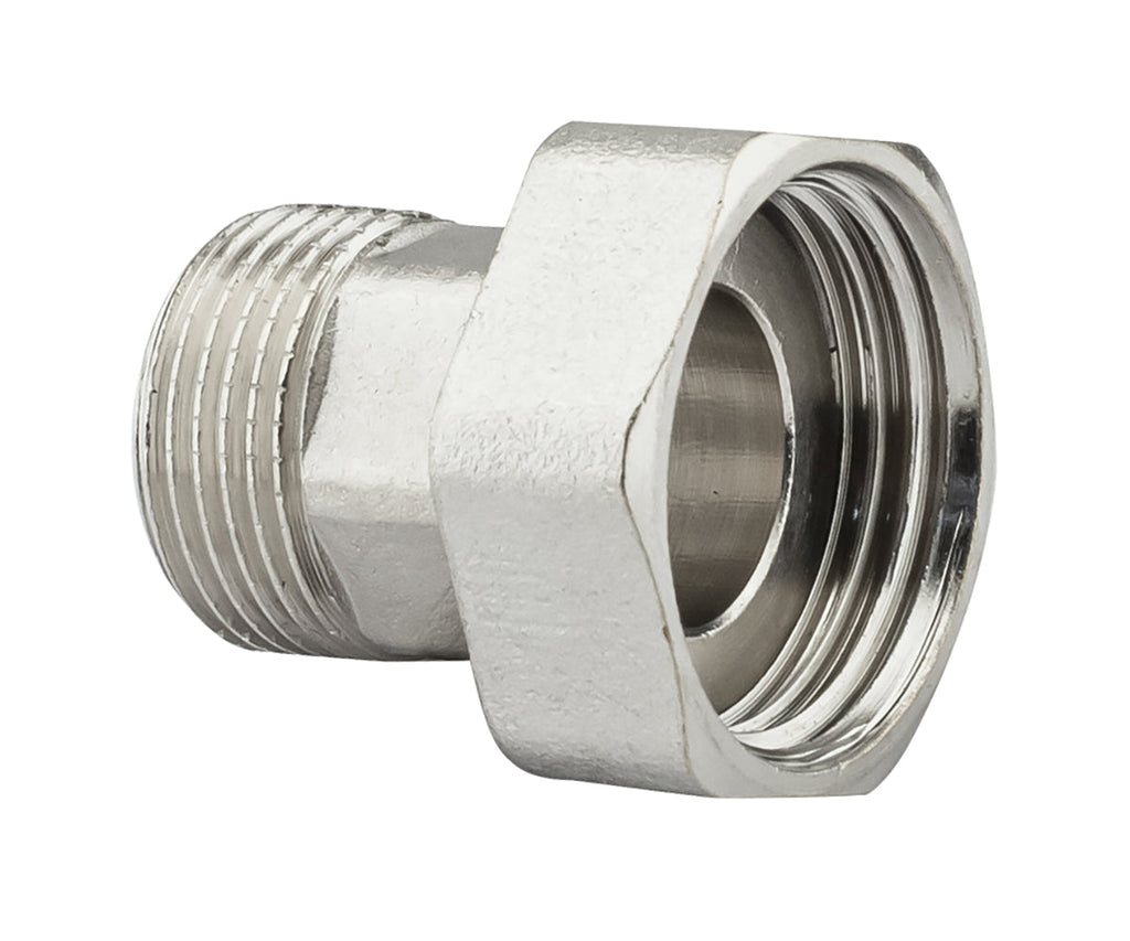 Universal connector with union nut and sealing ring — view 2