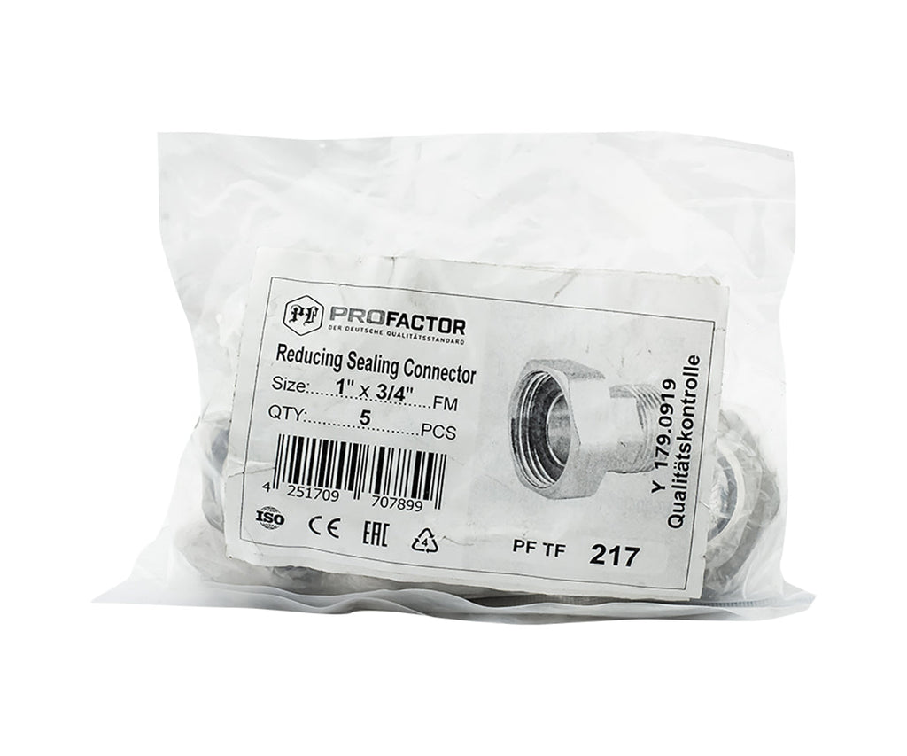 Universal connector with union nut and sealing ring — view 5