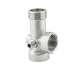Extended 5-way connector for pump stations — view 1