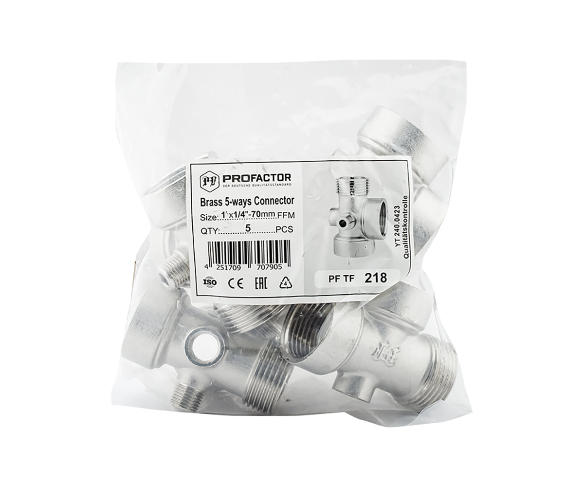 5-way connector for pump stations — view 5