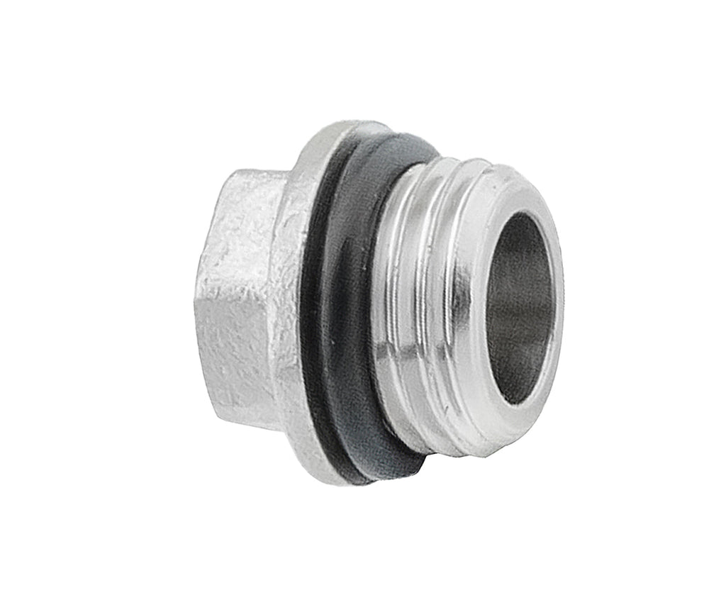 Male threaded cap with sealing ring — view 1