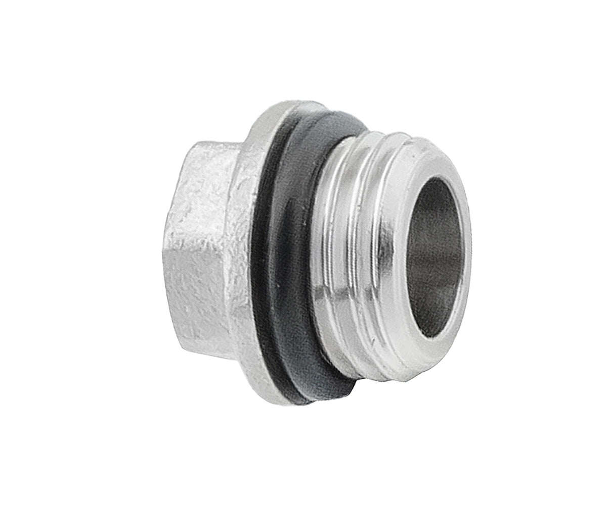 Male threaded cap with sealing ring — view 1