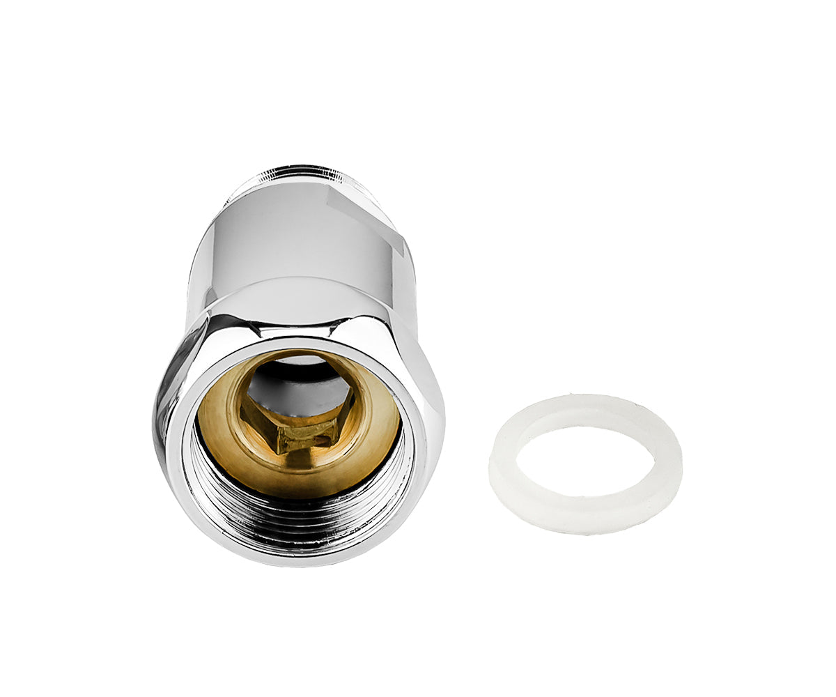 Straight connector with union nut F/M — view 2