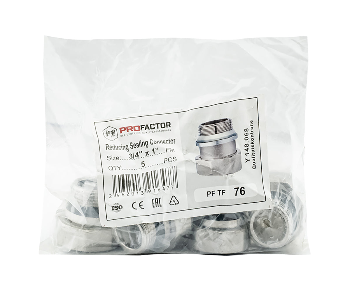 Reducing connection fitting with union nut and O-ring — PF TF 76, ракурс 5