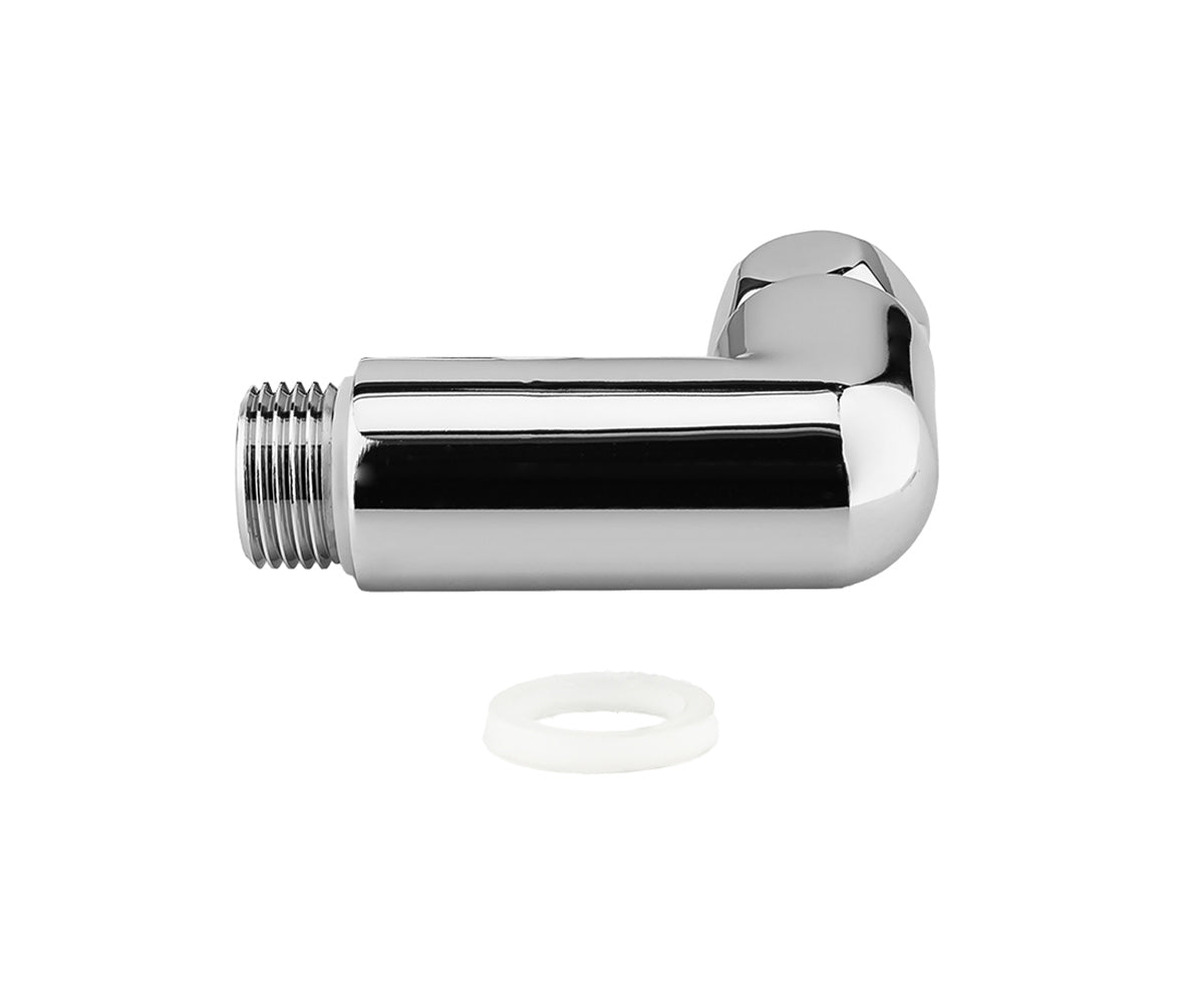 Angle connector with union nut F/M — view 3