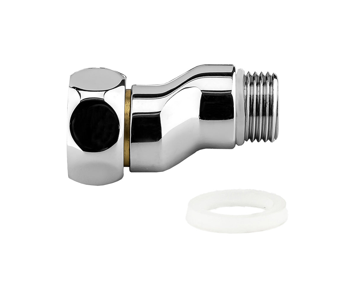 Eccentric connector with union nut F/M — view 1