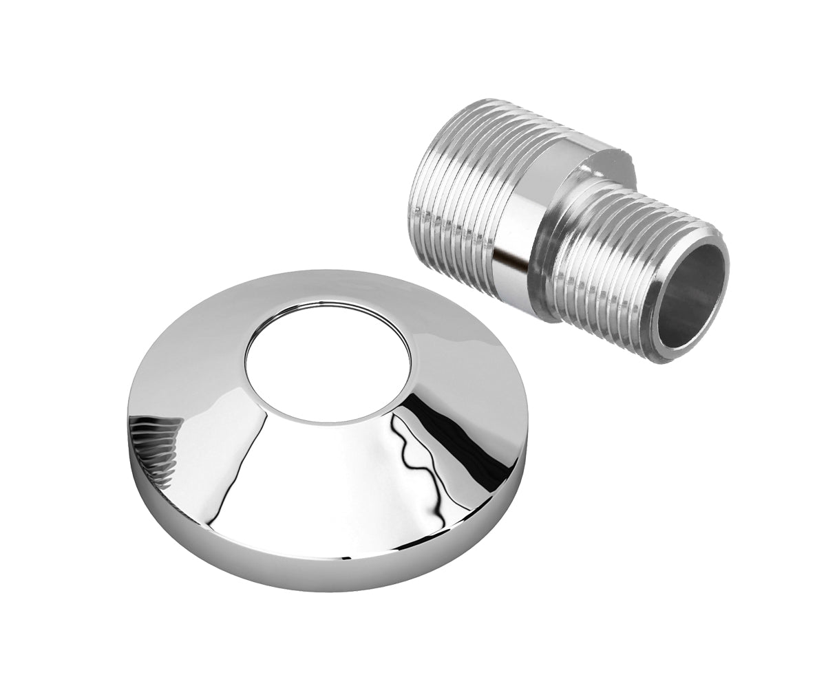 Eccentric connector with chrome-plated escutcheon — view 2